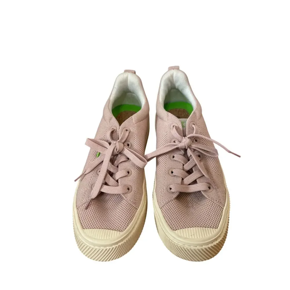 Cariuma IBI Low Rose Knit Shoes Sneakers Pink Cream Womens Size 10 - Picture 2 of 8